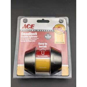 Deadbolt Ace Polished Brass Solid Brass Single Cylinder‎ Deadbolt 5366927